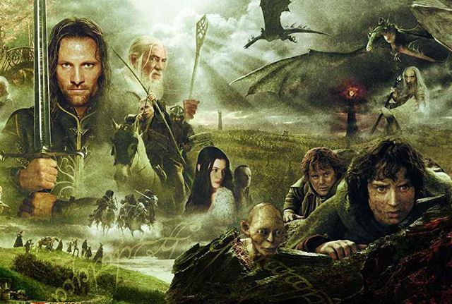 In LOTR: The Fellowship of the Ring (2001), three of the Dwarf Lords are  played by members of WETA Workshop, the SFX company who worked on the  trilogy. Full details in comments. 